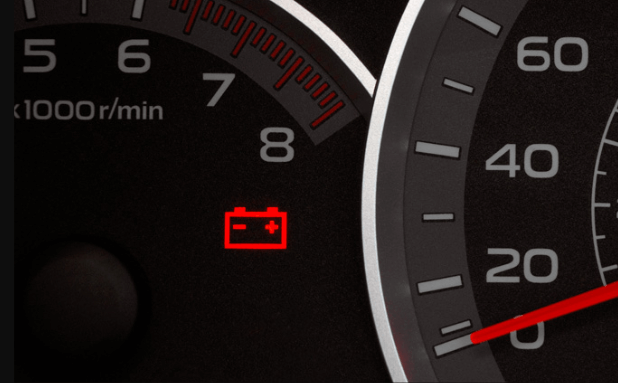 Dashboard signals to a car battery issue